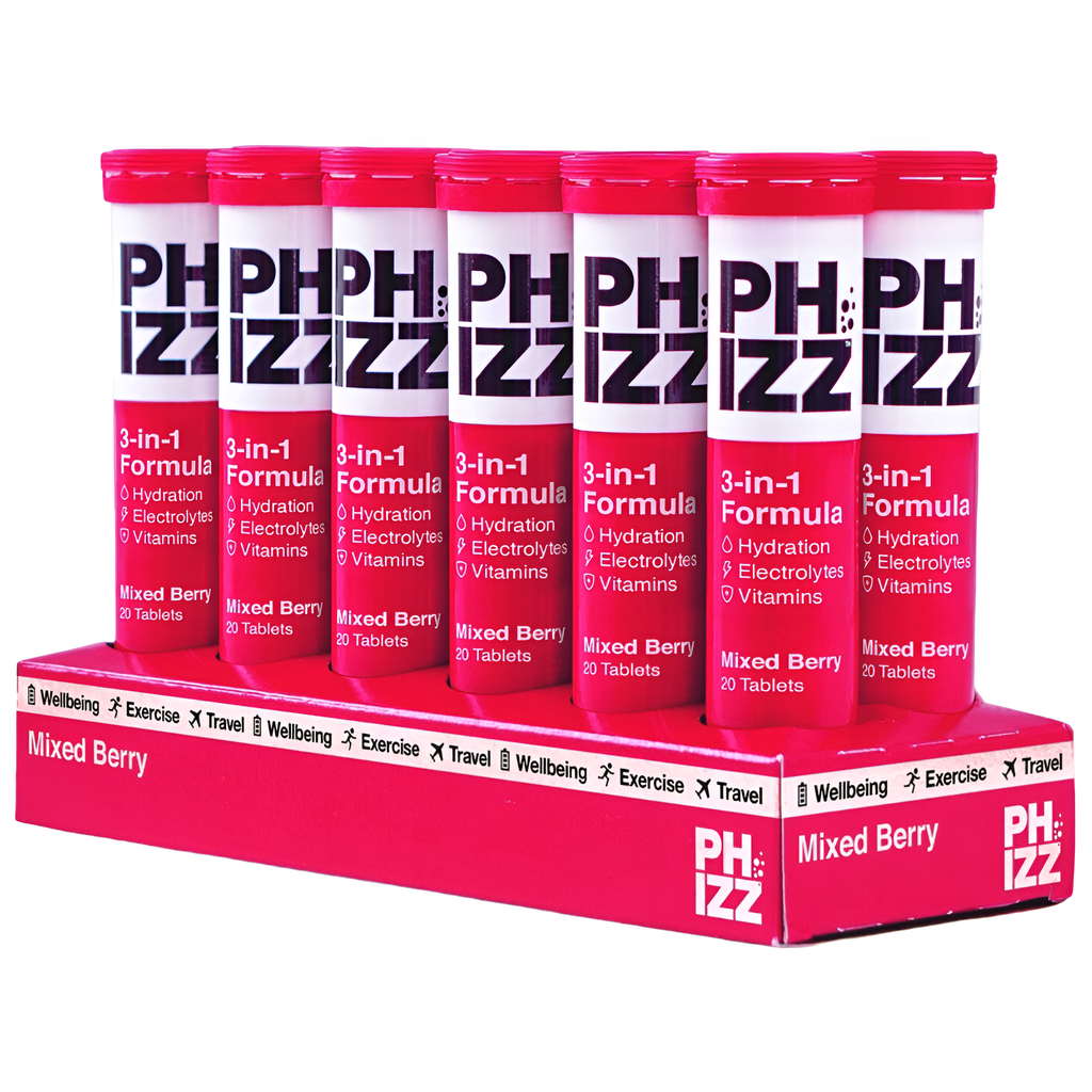 Phizz 3 in 1 Vitamin Tablets - Mixed Berry X 12 X (20 X 4.5g)