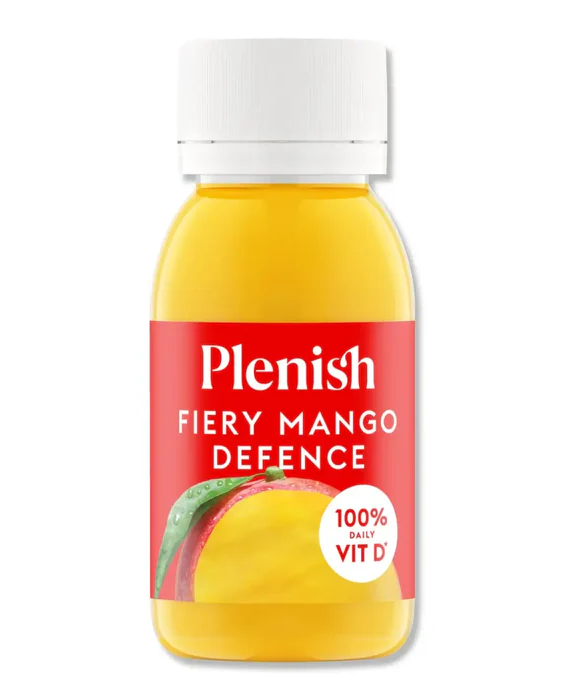 Plenish Juice Shots - CHILLED Fiery Mango Defence X 12 X 60ml
