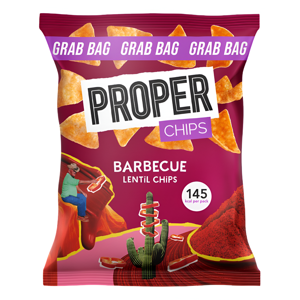 [PRE-ORDER] Proper Chips - SMALL Barbecue Lentil X 30 X 31g