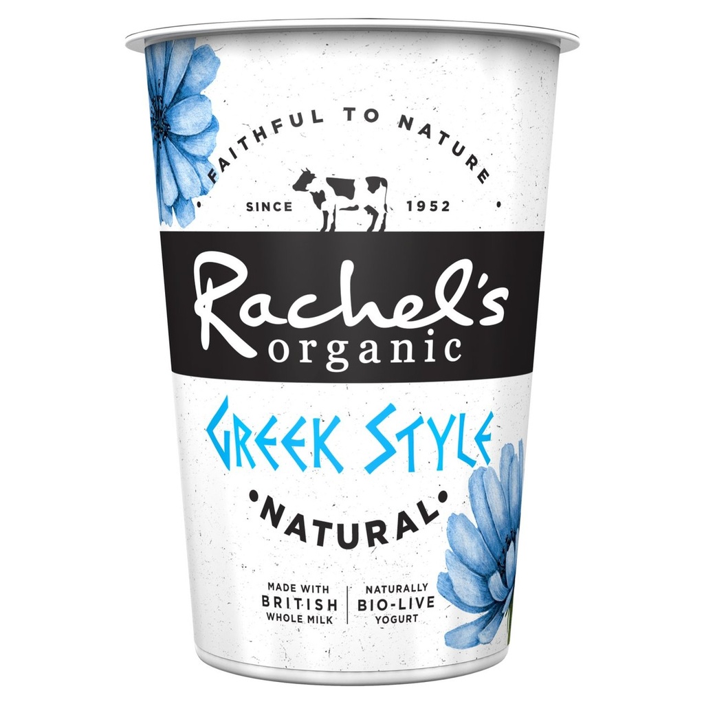 [25% OFF] Rachels Organic GREEK Style Yoghurt - Natural 450g