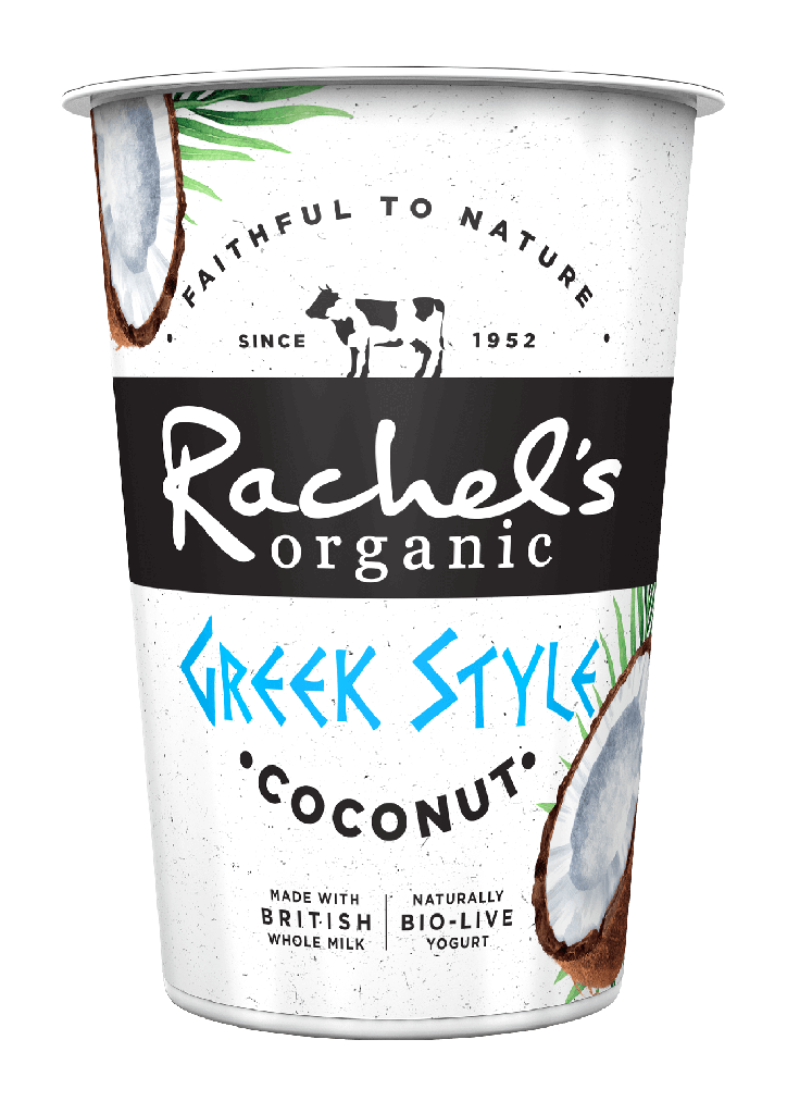 Rachels Organic Greek Style Yoghurt - LARGE Coconut 450g