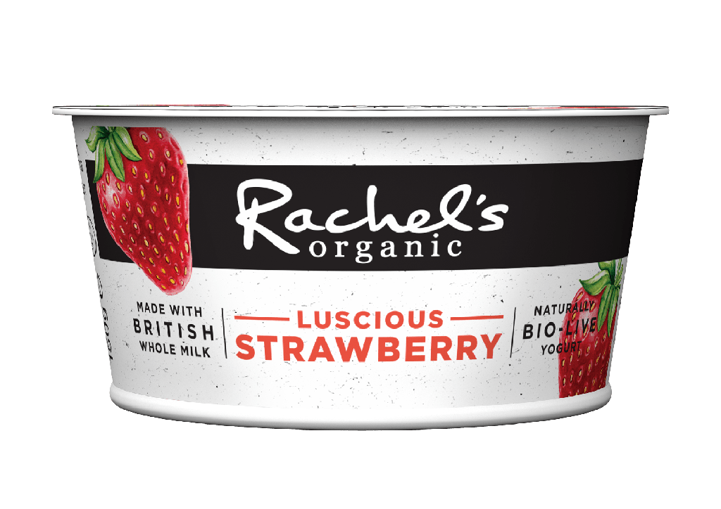 Rachels Organic Small Pot Yoghurt - Strawberry 150g