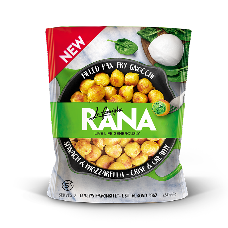 [10% OFF] Rana Fresh Filled Pan Fry Gnocchi - Spinach & Mozarella 280g