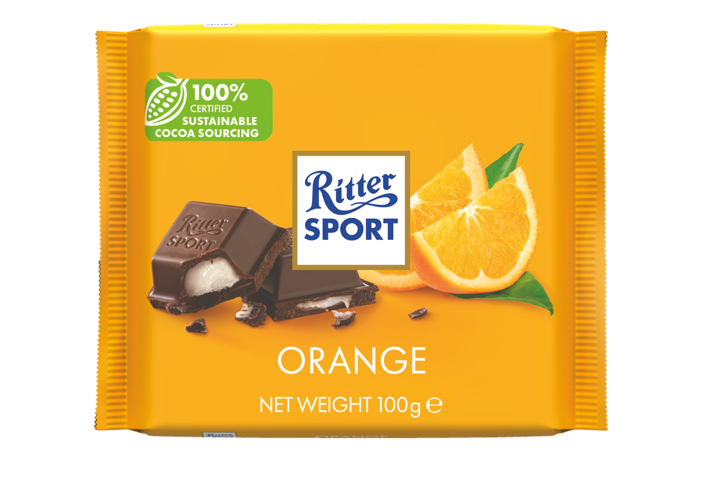 [10% OFF] Ritter Sport Chocolate Colour - Orange X 12 X 100g