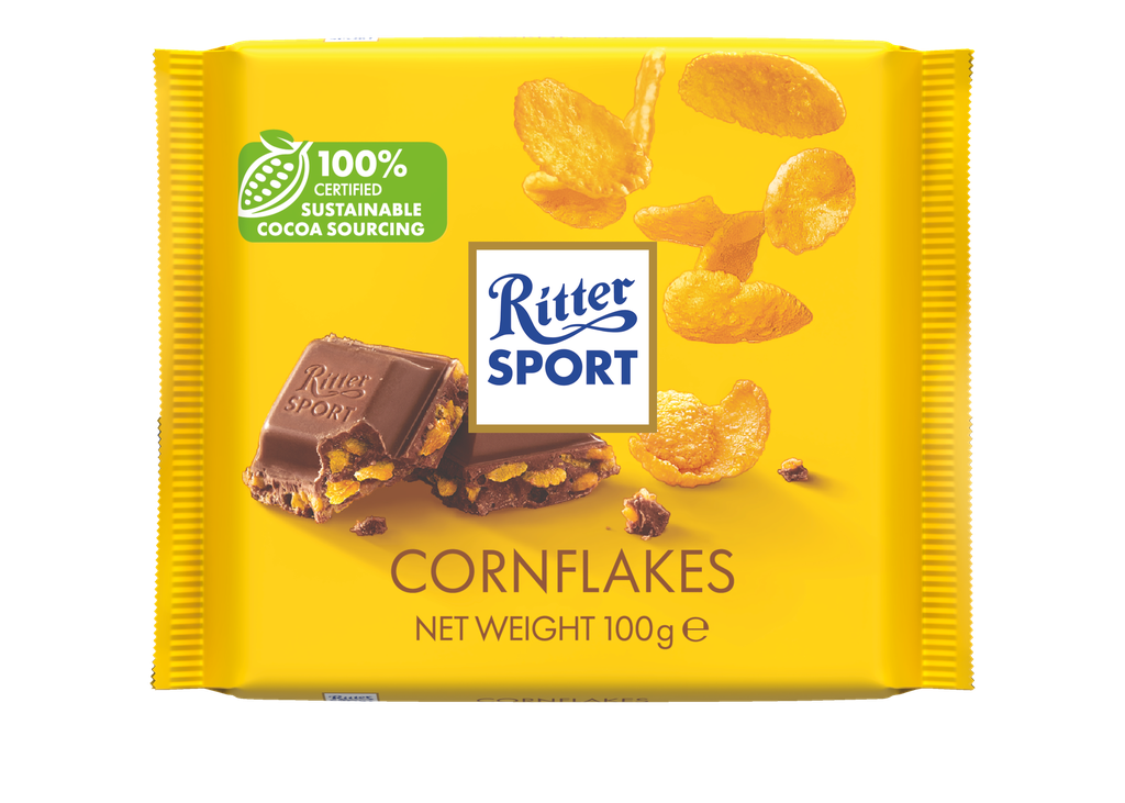 Ritter Sport Chocolate Colour - Milk Chocolate with Cornflakes X 10 X 100g