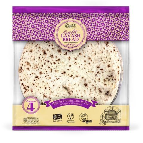 Riyas Original Recipe Lavash Bread - Light 4pc
