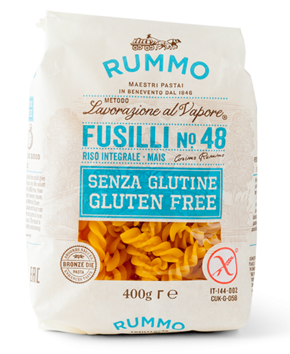 Rummo Gluten Free Pasta - Gluten Free Fusilli N48 X 12 X 400g