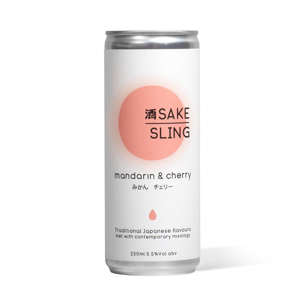 Sake Sling Cocktails - Mandarin & Cherry 5.5% ABV X 12 X 250ml