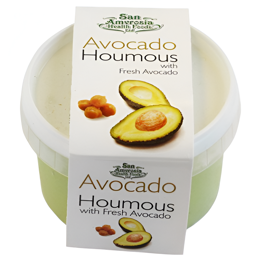 San Amvrosia Dips - MEDIUM Avocado Houmous 228g