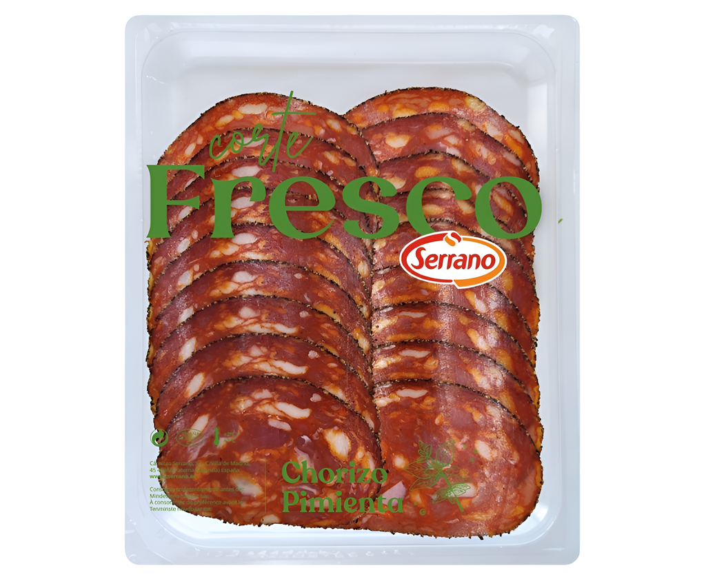 Serrano Spanish Slices - Chorizo pimienta loncha cortefresco 100g