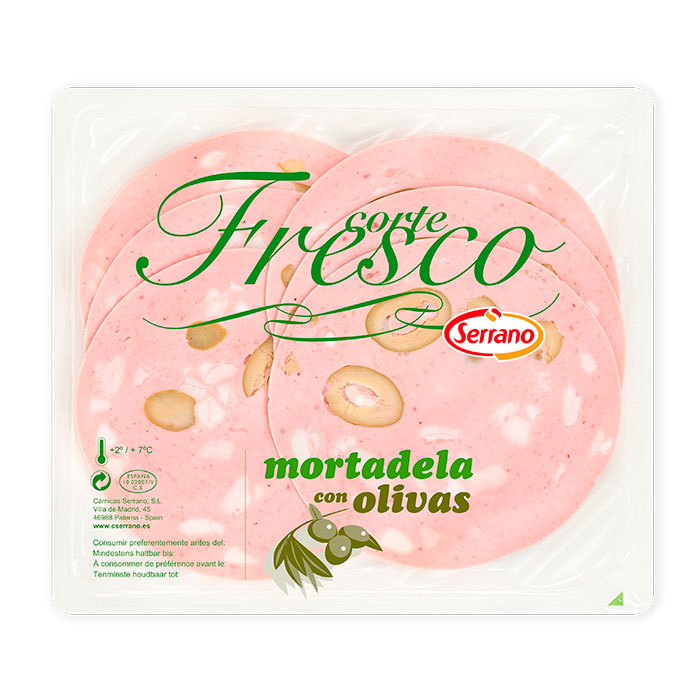 Serrano Spanish Slices - Mortadela w/ Olives 100g