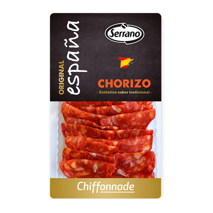 Serrano Spanish Slices - Chorizo Chiffonade 100g