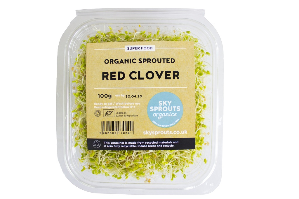 SkySprouts Organic Sprouts - Red Clover 100g