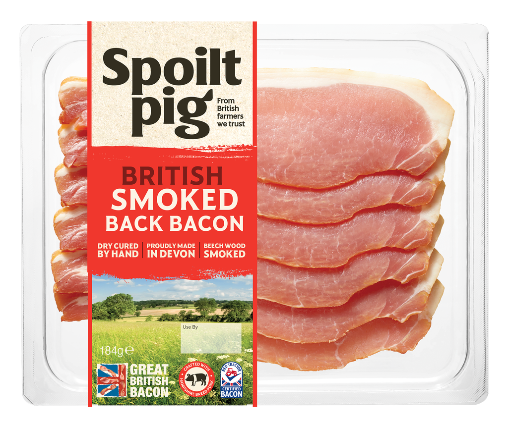 Spoilt Pig Bacon - Back Smoked 184g