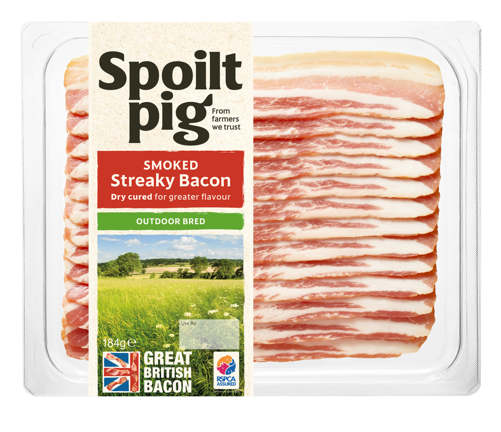 Spoilt Pig Bacon - Streaky Smoked 184g