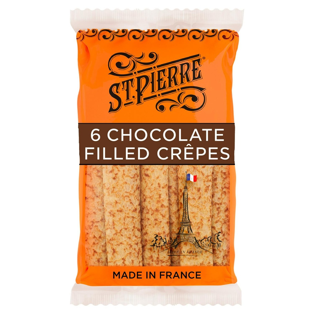 St Pierre Crepe - Chocolate Filled 6pc
