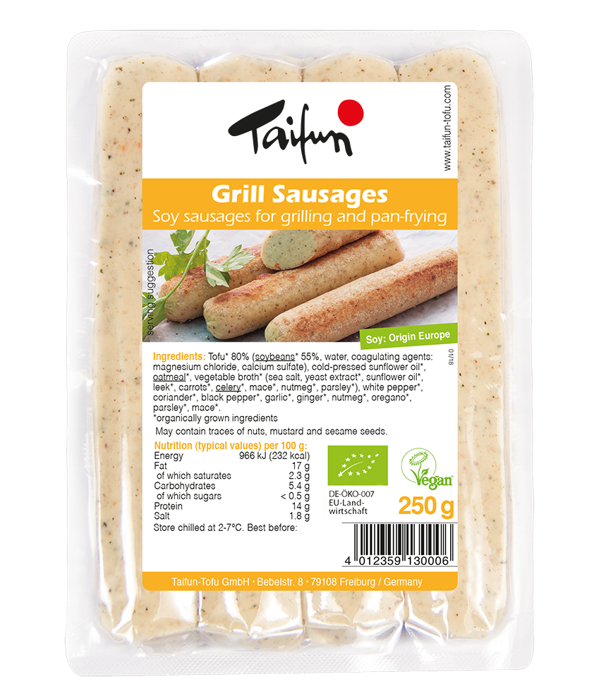 Taifun Organic Tofu Sausages - Grill Sausages 250g