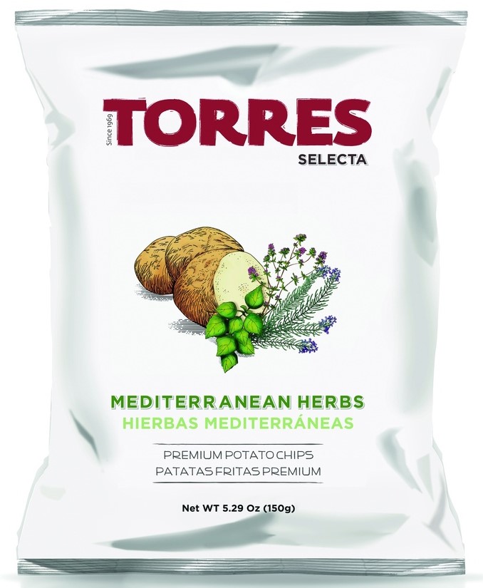 Torres Crisps - MEDIUM Mediterranean Herbs X 15 X 150g