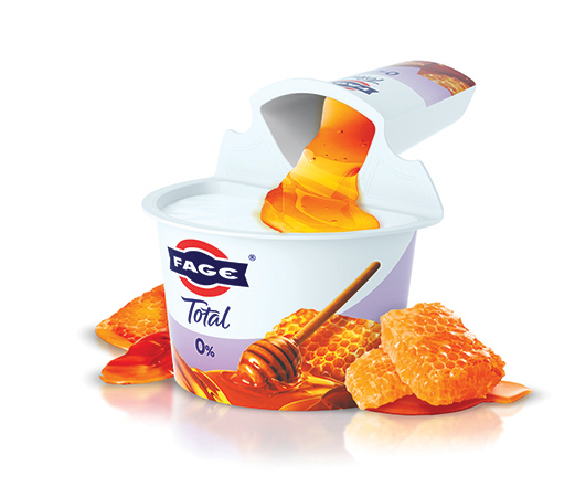 Total Split Pot Greek Yoghurt - Split Pot 0% Fat & Honey 150g