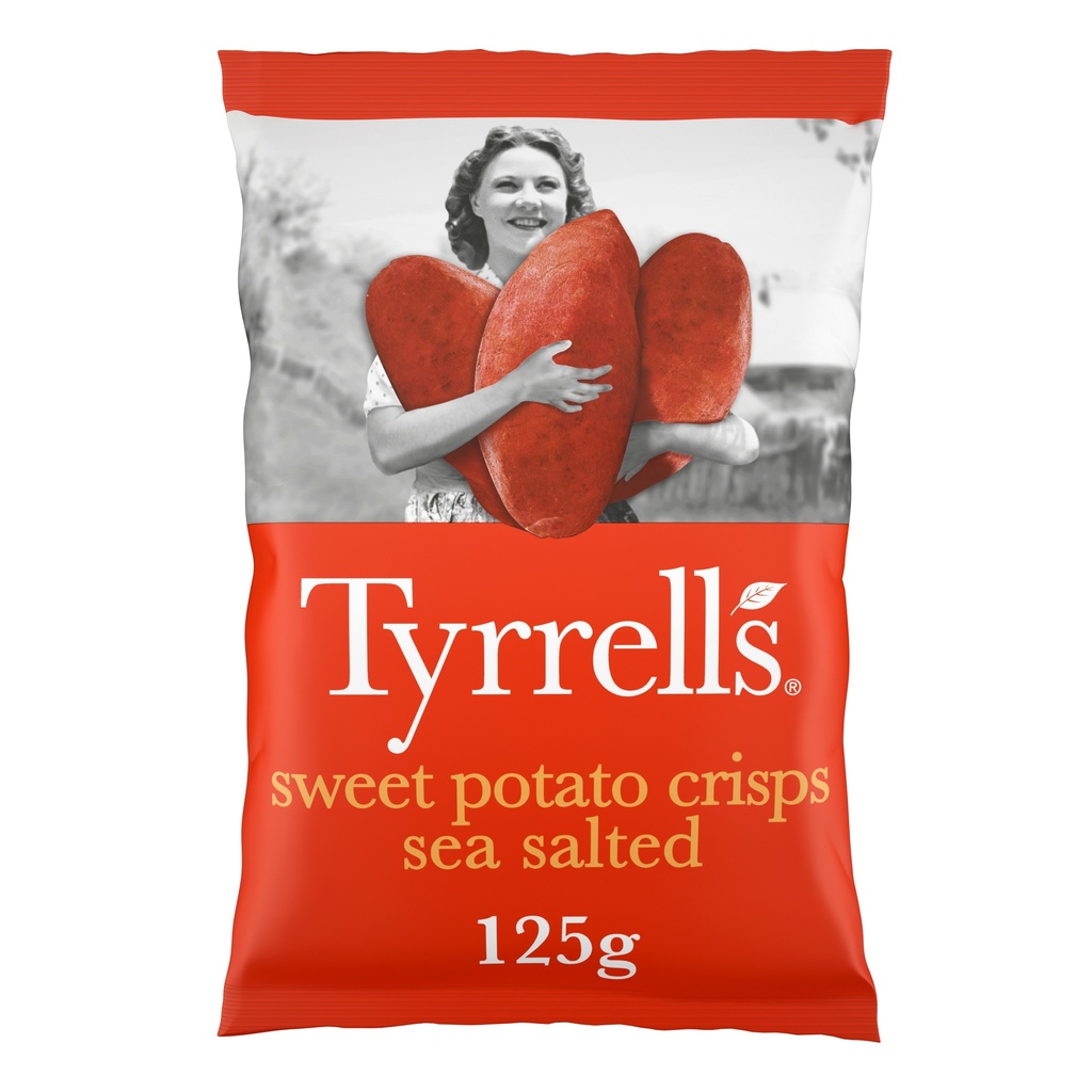 Tyrrells Veg Crisps - Sweet Potato Salted X 12 X 125g