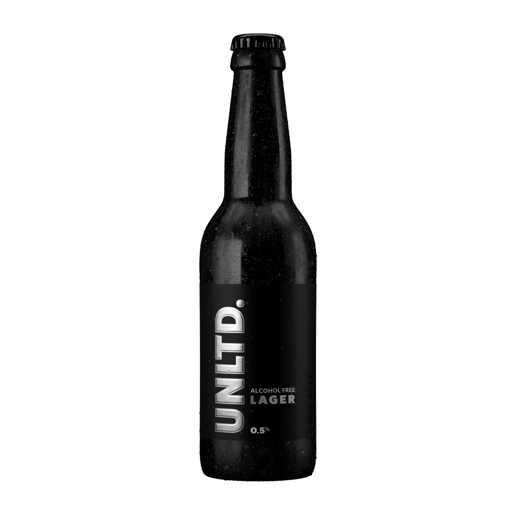 UNLTD Non Alcoholic Beer - BOTTLE Lager 0.5% ABV X 12 X 330ml