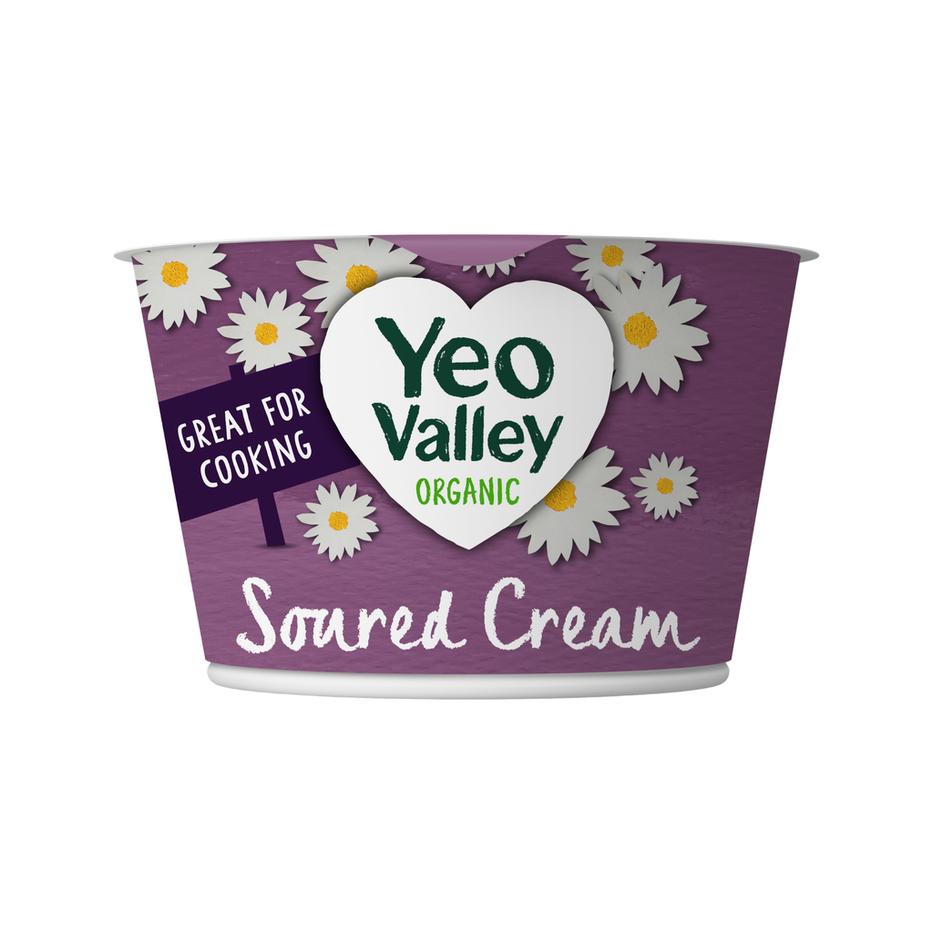 Yeo Valley Organic Fresh Creams - Soured Cream Low Fat 200g