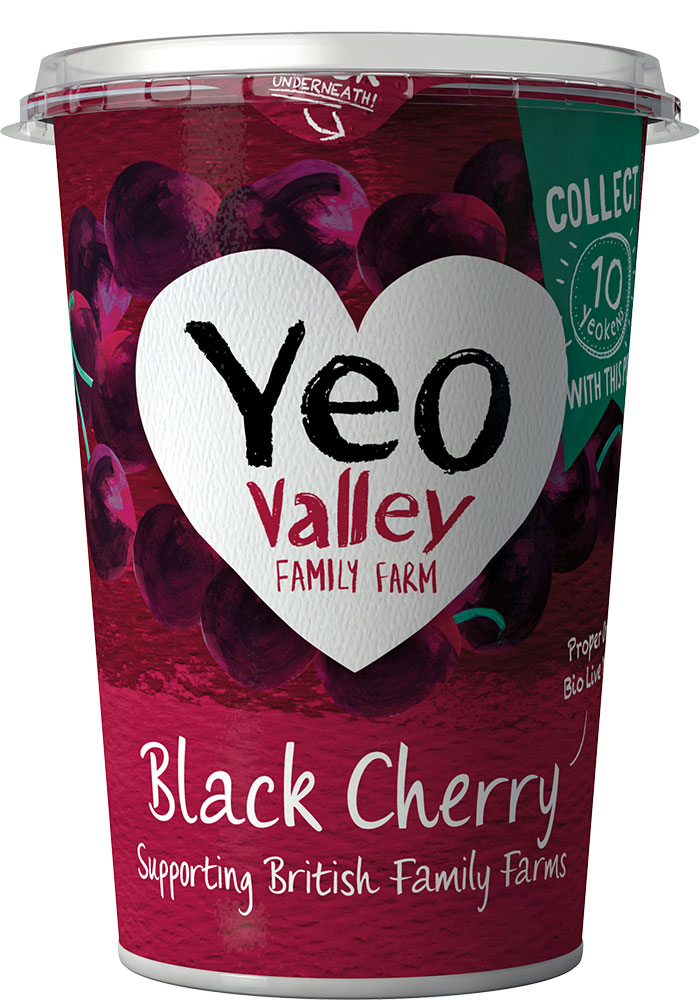 Yeo Valley Organic Fruit Yoghurt - Black Cherry 450g