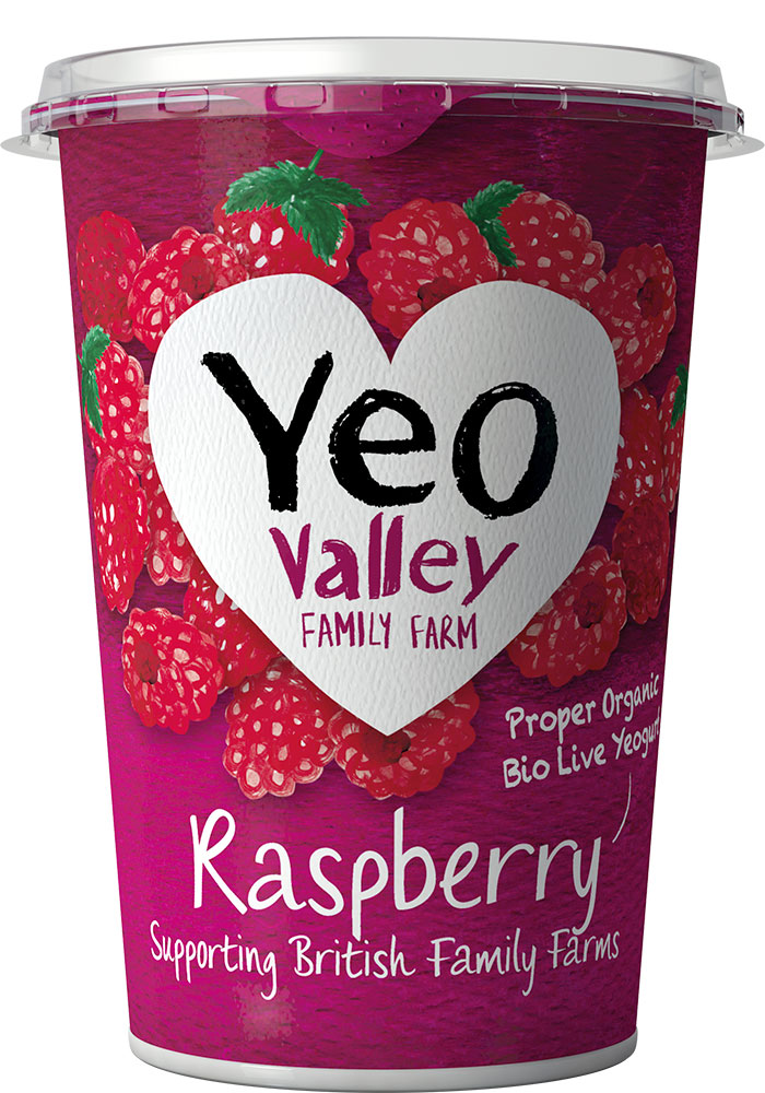 Yeo Valley Organic Fruit Yoghurt - Raspberry 450g