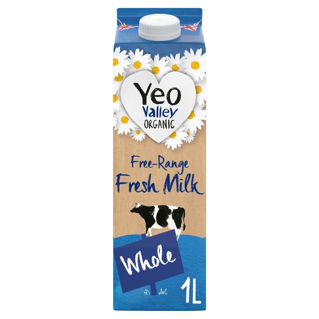 Yeo Valley Organic Milk - Whole Milk X 6 X 1L