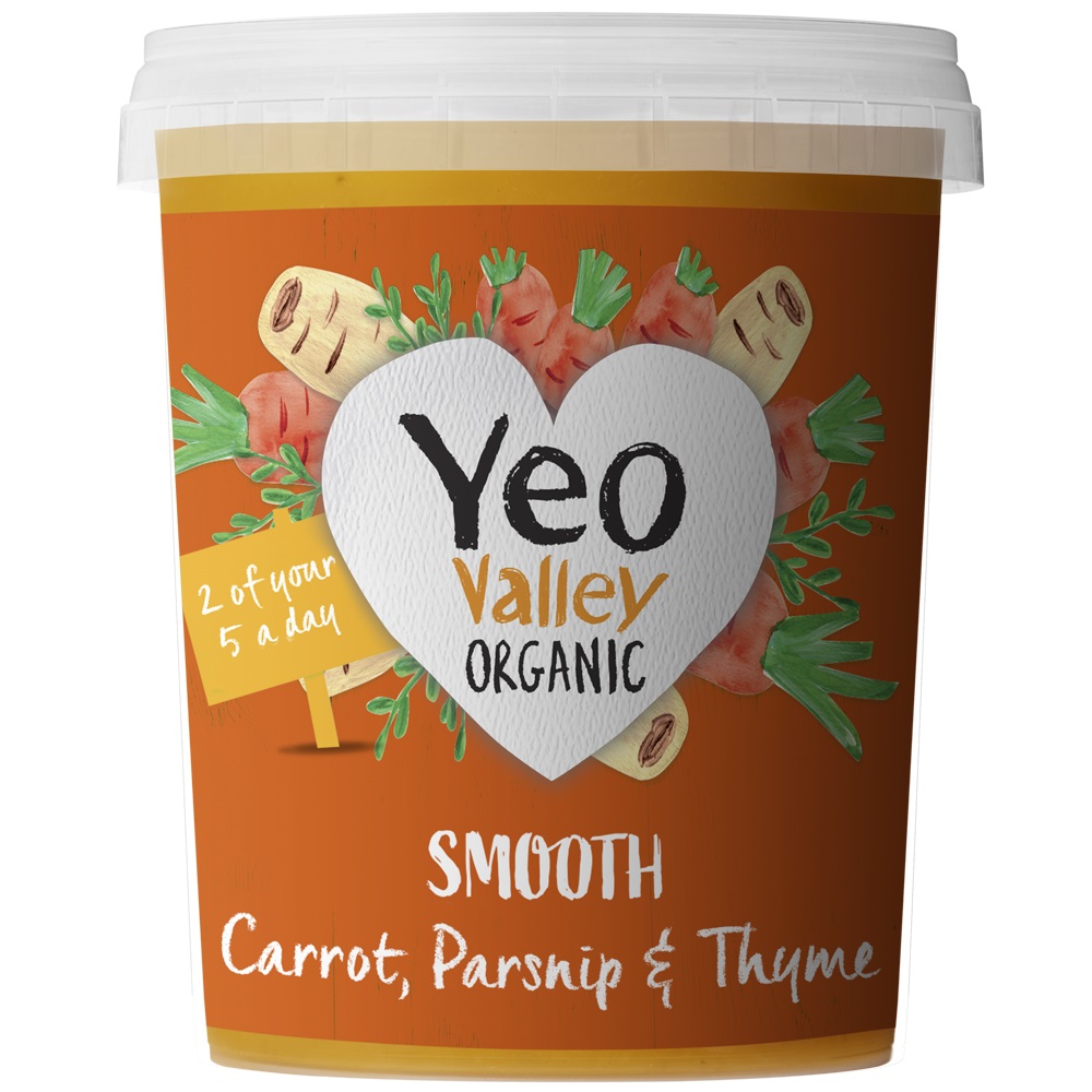 Yeo Valley Organic Soup - Smooth Carrot Parsnip and Thyme 400g