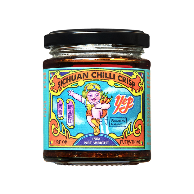 Yep Kitchen Chilli Oil - Sichuan Crisp X 6 X 160g