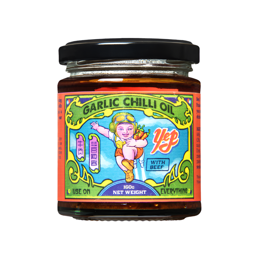 Yep Kitchen Chilli Oil - Garlic with Beef X 6 X 160g