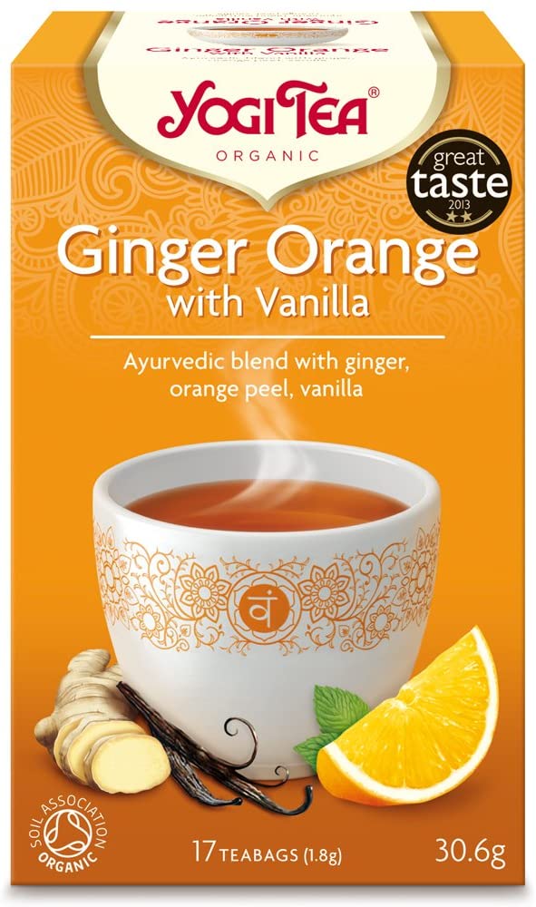 Yogi Organic Tea - Ginger, Orange & Vanilla X 6 X 17pc