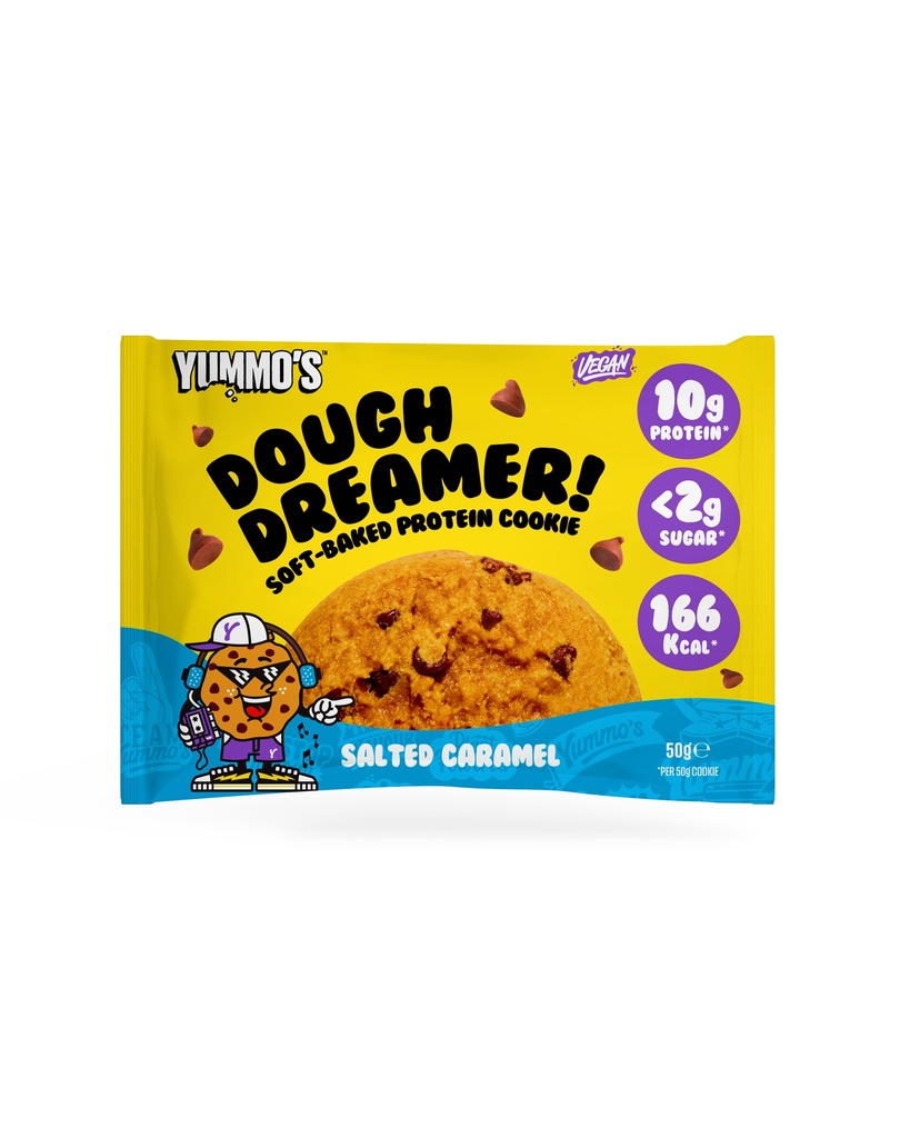 [20% OFF] Yummos Vegan Protein Cookie - Salted Caramel X 12 X 50g