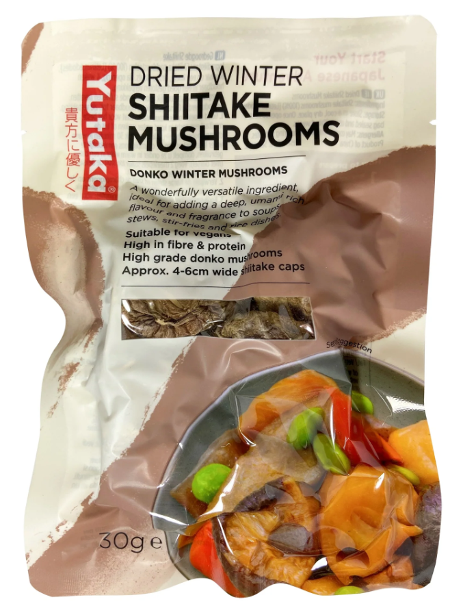 Yutaka Japanese Condiments - Dried Shiitake Mushroom 3 to 4cm X 10 X 30g