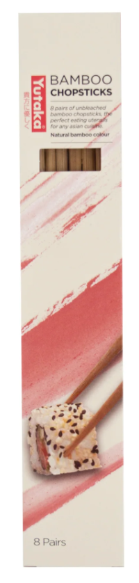 Yutaka Japanese Essentials - Bamboo Chopsticks 8pc X 20 X 70g