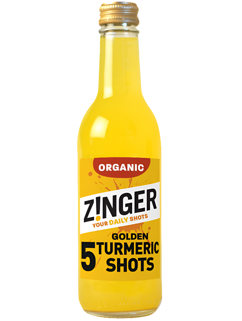 Zinger Health Shots - BOTTLE Tumeric X 6 X 330ml