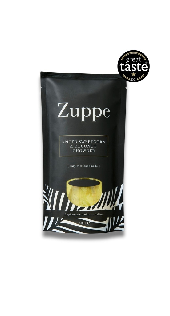 Zuppe Soup - SMALL Sweetcorn Coconut Chowder 400g