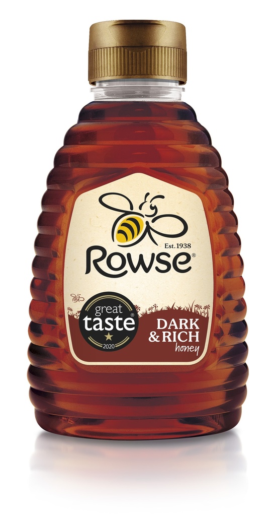Rowse Honey - SMALL Squeezy Dark and Rich X 6 X 340g