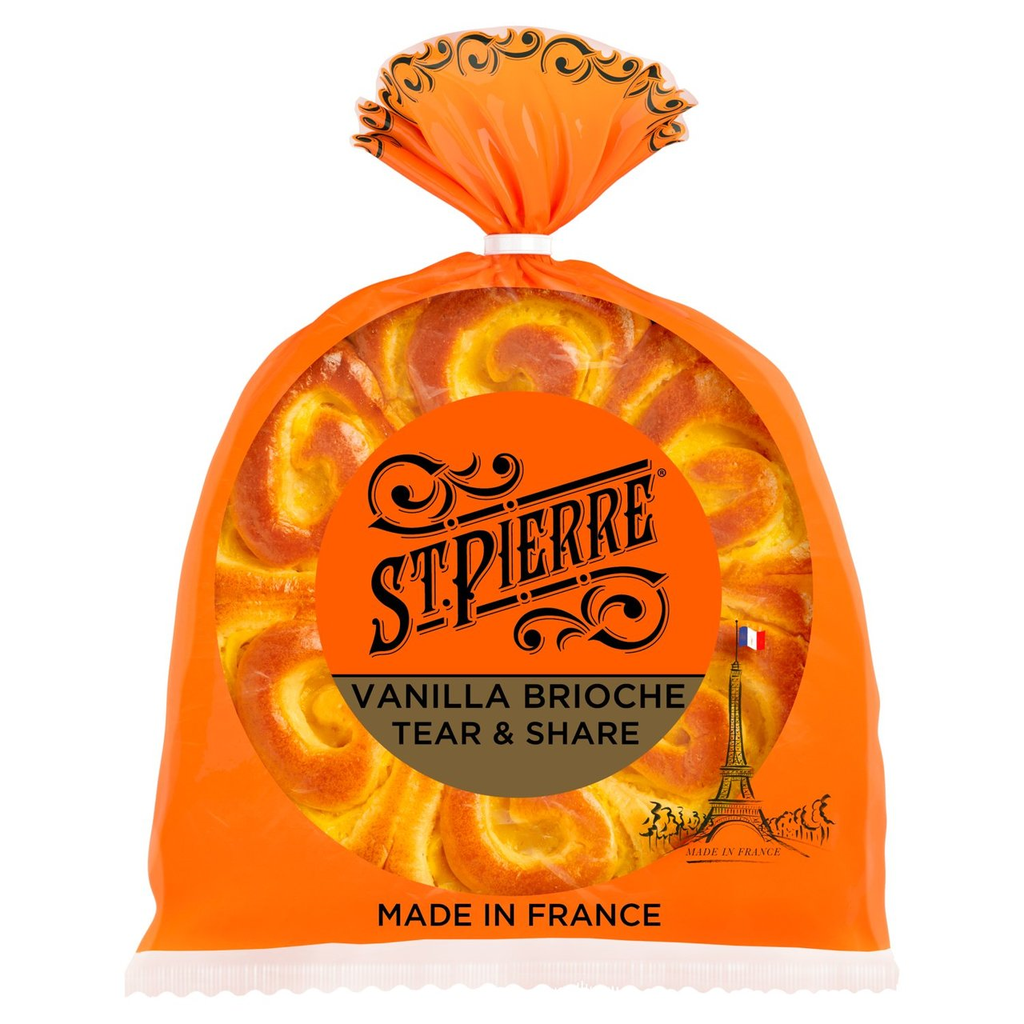St Pierre Buns - Brioche Vanilla Tear n Share 1pc 500g