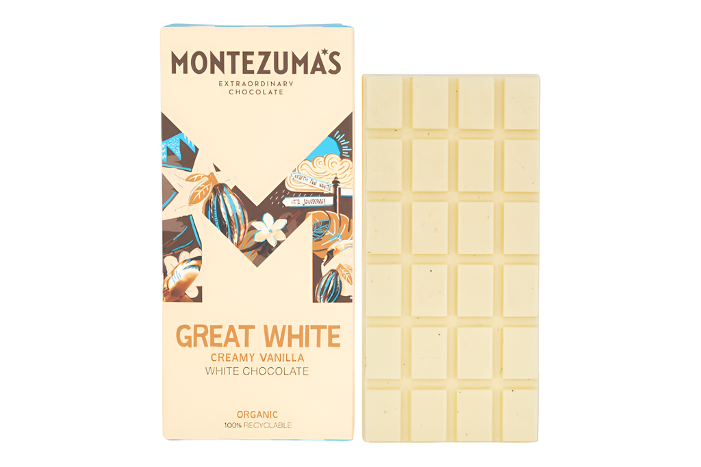 Montezumas Chocolate Bars - Great White X 12 X 90g