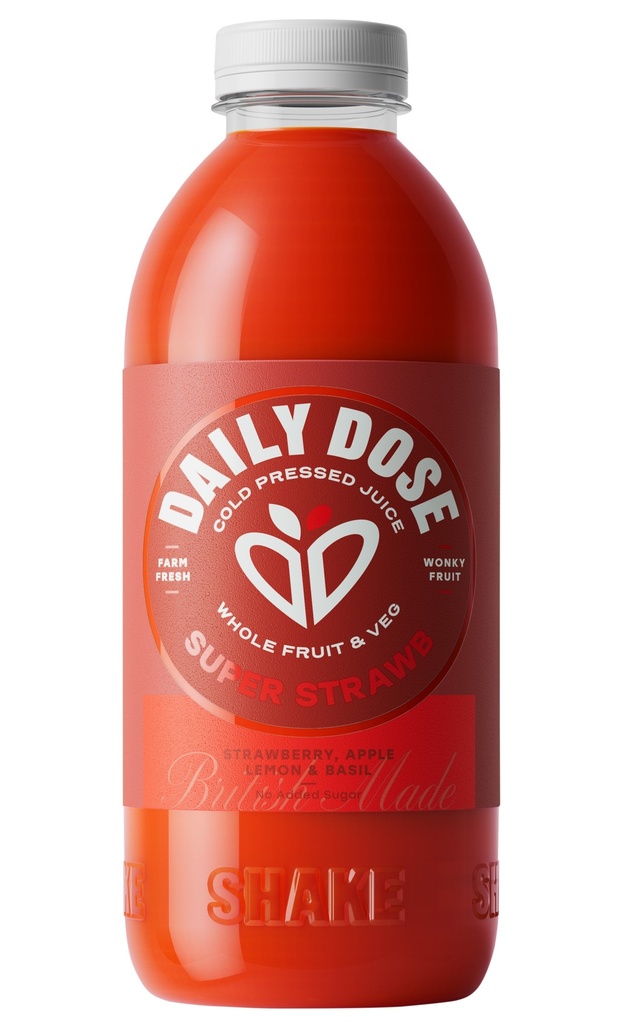 Daily Dose Cold Press Juice - MEDIUM Super Strawb 750ml