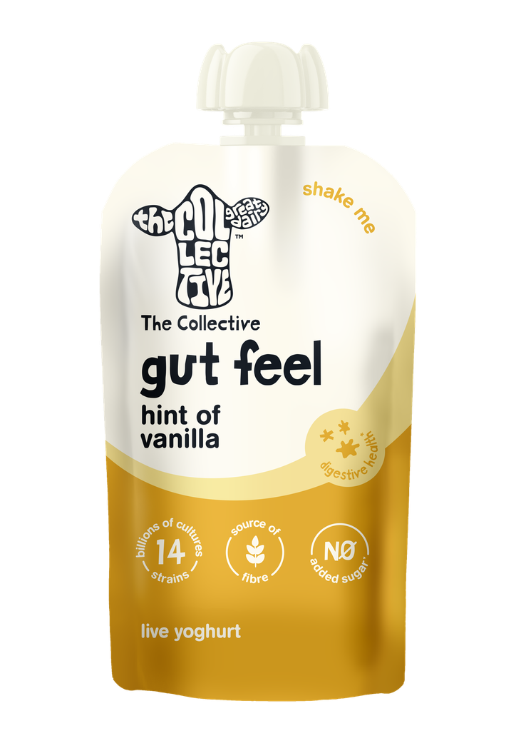 The Collective Yoghurt Pouches - Gut Feel Hint of Vanilla X 6 X 130g