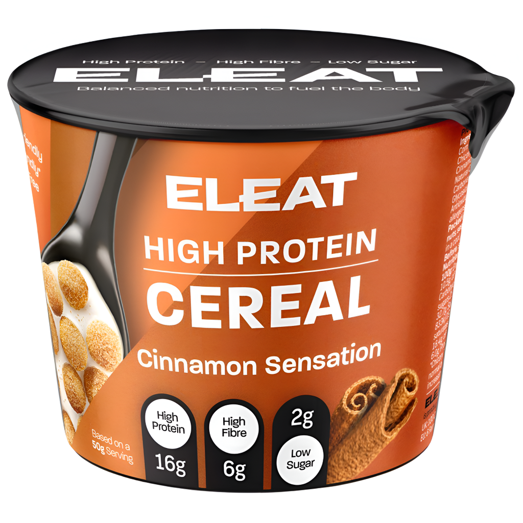 Eleat High Protein Cereal - POT Cinnamon X 8 X 50g