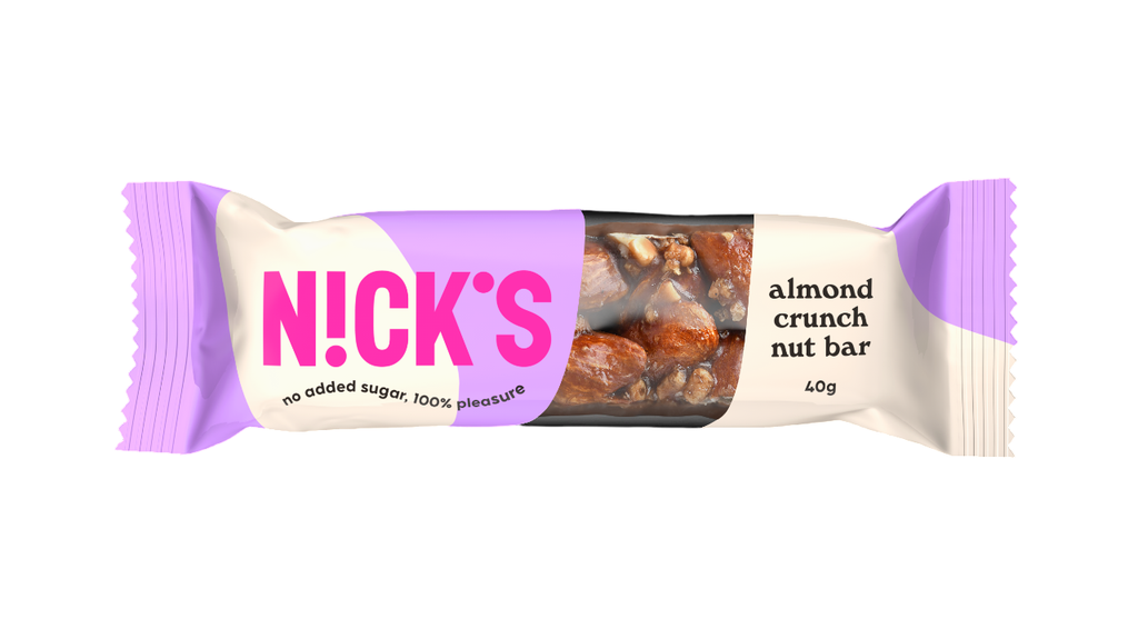 [20% OFF] Nicks Vegan Nut Bar - Almond Crunch X 12 X 40g