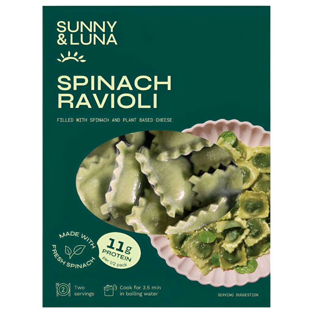 Sunny and Luna Fresh Filled Pasta - Spinach Ravioli 250g