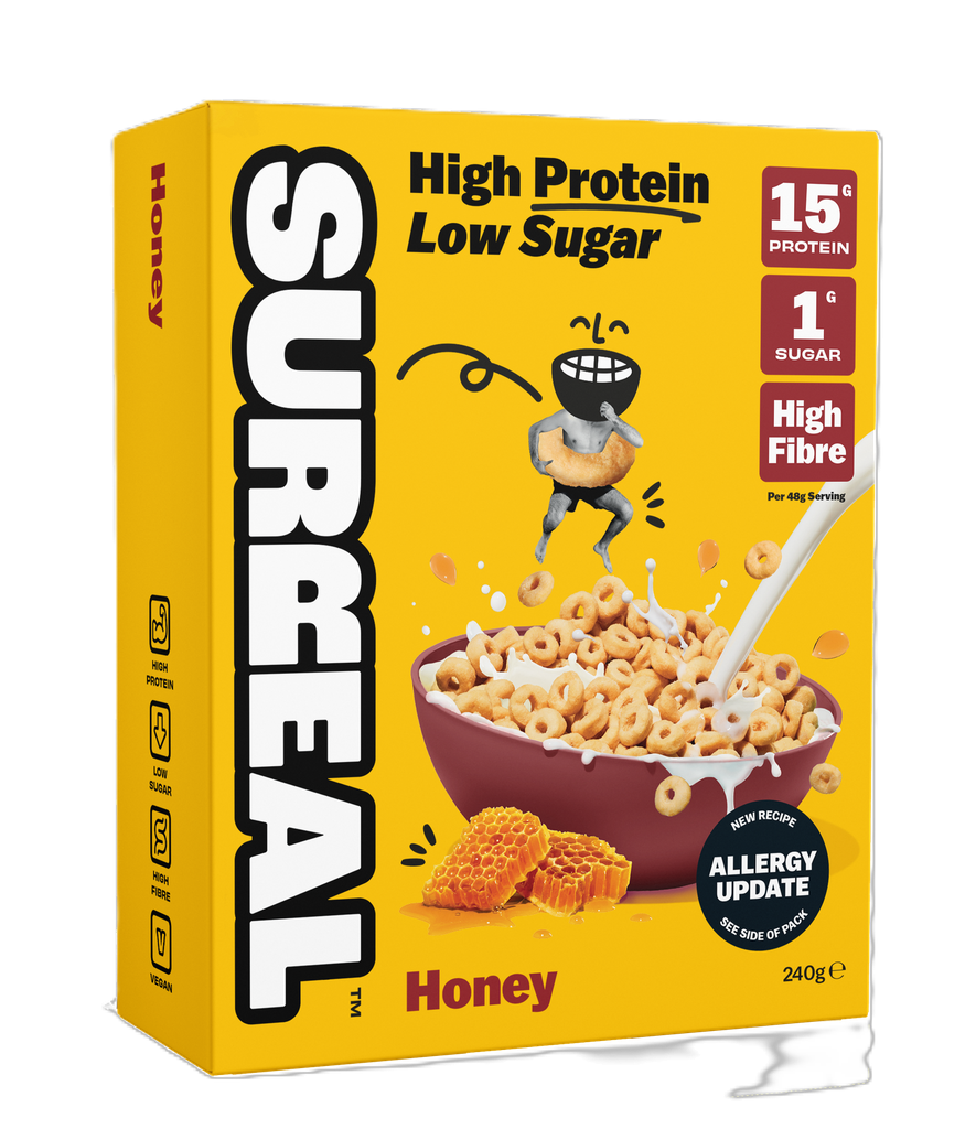[15% OFF] Surreal High Protein Cereal - Honey Crunch Hoops X 6 X 240g