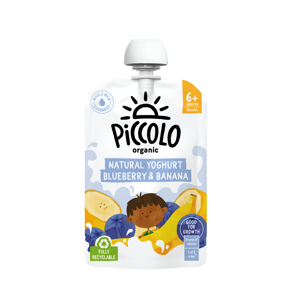 Piccolo Organic Baby Food Stage 1 - Yoghurt w/ Blueberry n Banana X 7 X 100g
