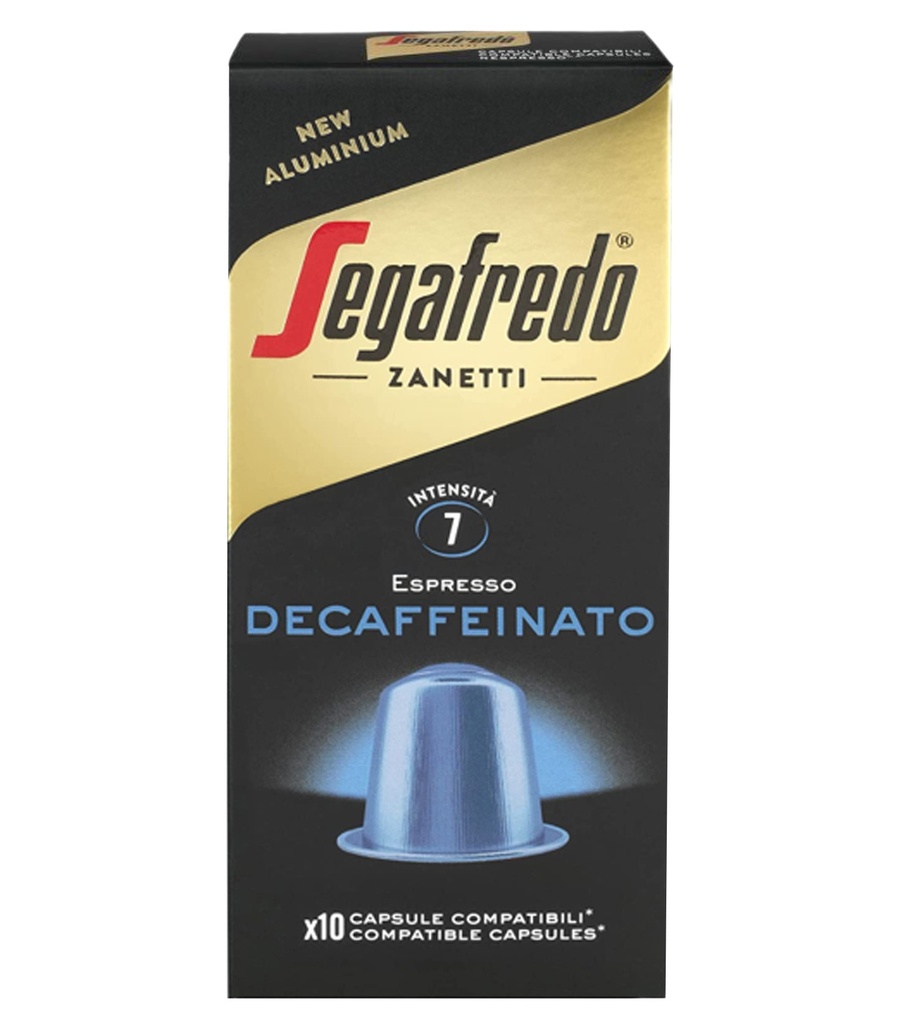Segafredo Nespresso Pods - Espresso Decaffeinated X 10 X 51g