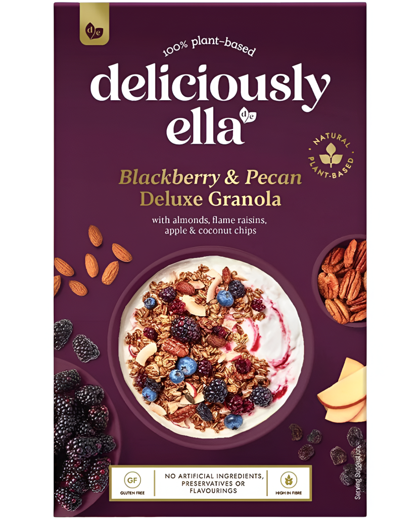 Deliciously Ella Granola - Blackberry and Pecan Deluxe X 6 X 350g